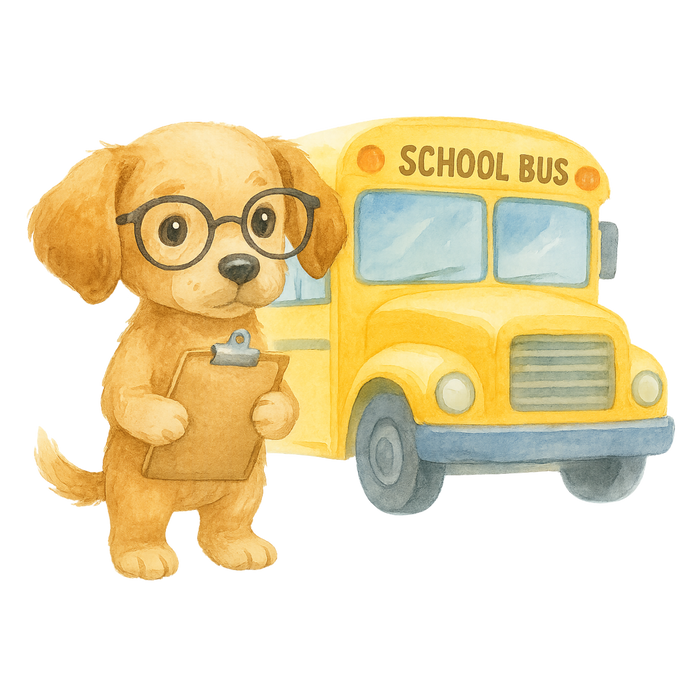 Back-to-School Critters Watercolor Clipart Bundle | 10 PNG Designs