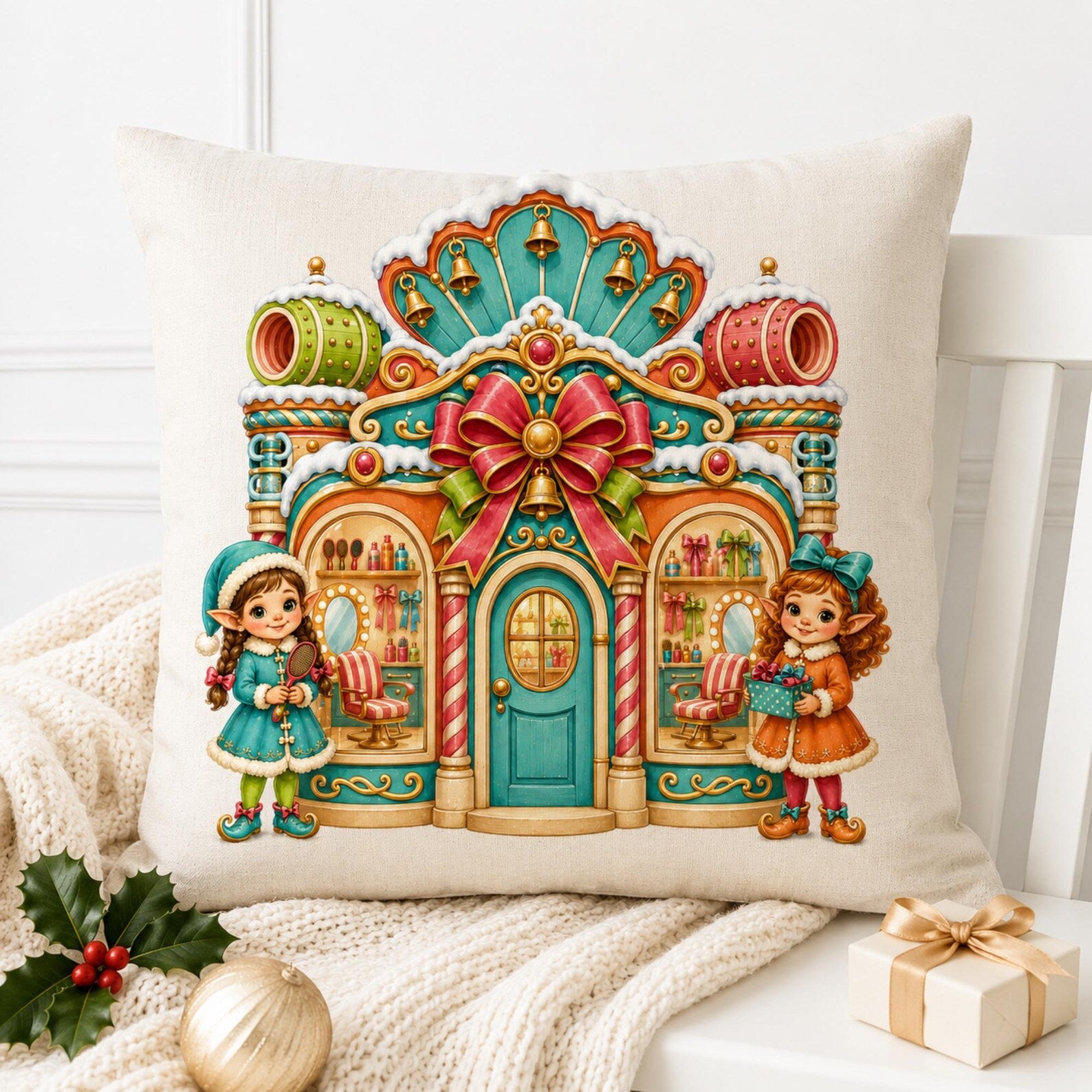 Holly Jolly Christmas Village clipart bundle – image 8