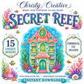 Underwater Village clipart bundle – image 1