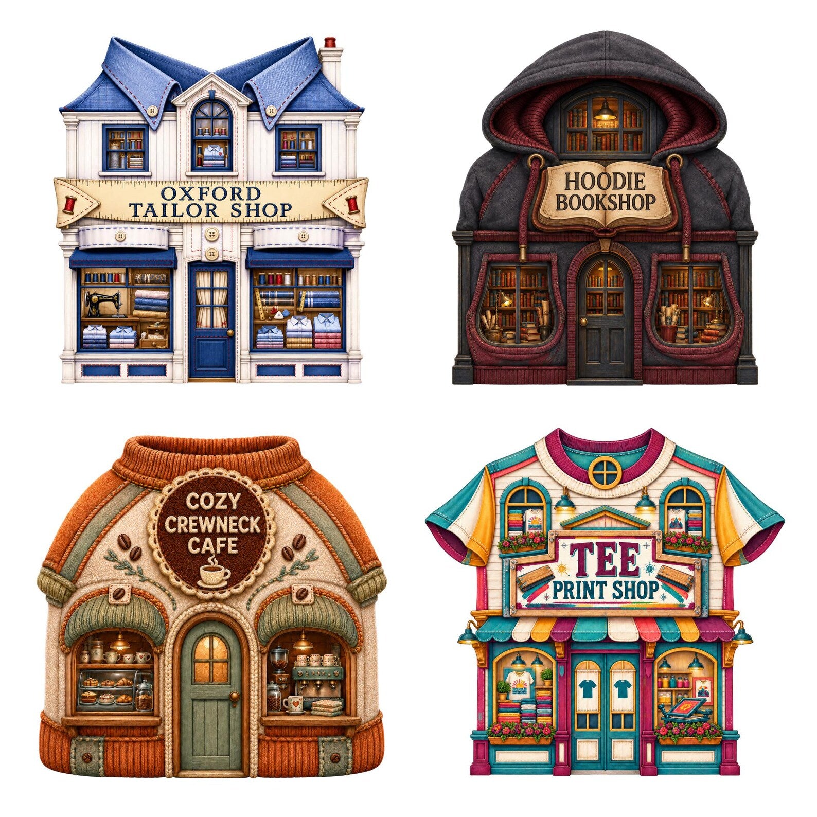 Shirt Village clipart bundle – image 3