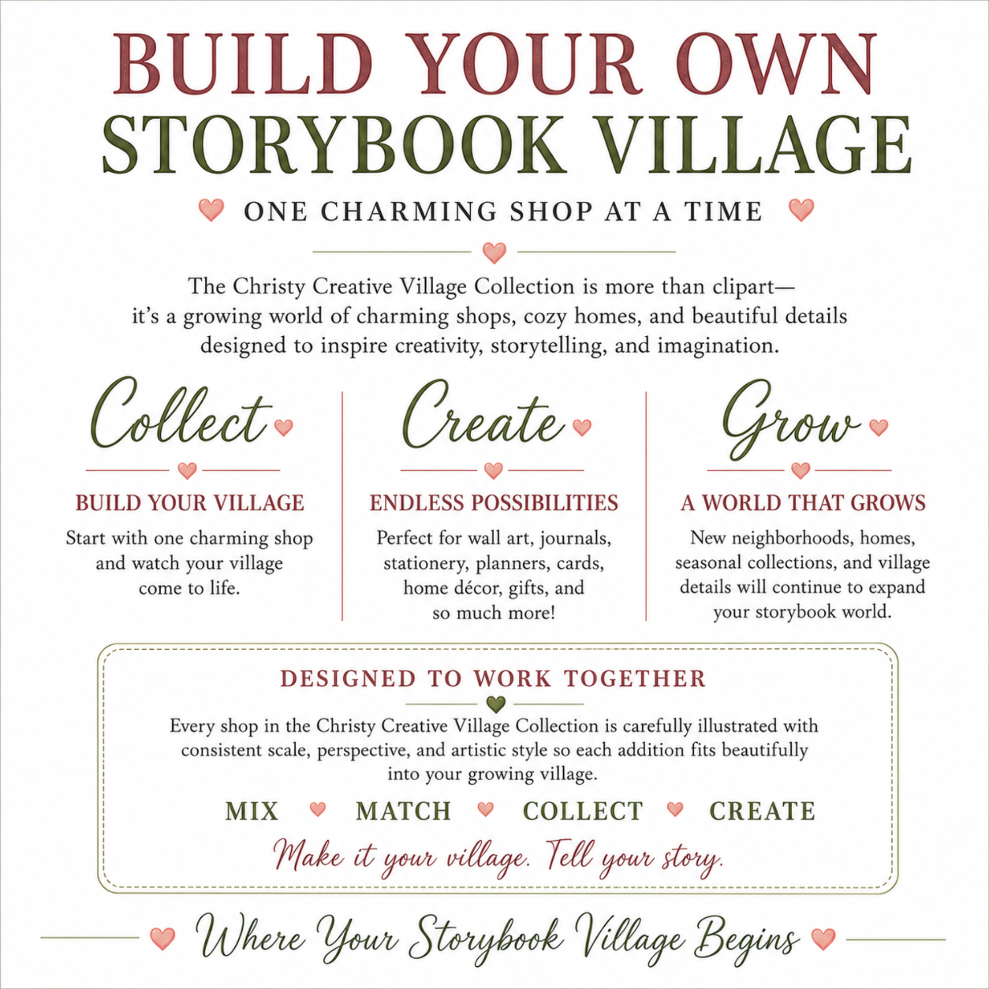 Build your own storybook village collection information