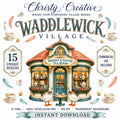 Whimsical Goose Village clipart bundle – image 1